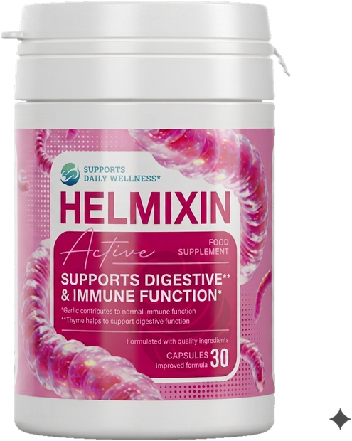 Συσκευασία Helmixin Active, 30 κάψουλες